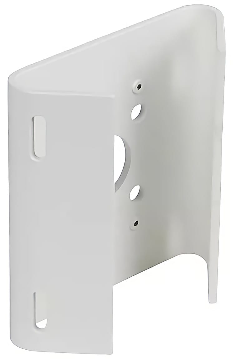 EXACQVISION ADCDMPOLE Twin strap clamp pole-mount adaptor for use with ADCDMWALL, White finish.