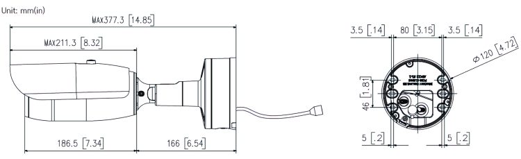 Enhance your security with the ExacqVision IFS05-B12-OIB4 Illustra Flex Gen4 5Megapixel Bullet Camera. High resolution imaging, AI features, and durability in one Dimensions.