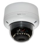 ExacqVision IPS02-D17-OI04 2MP IR mini-dome camera with 60 FPS, a varifocal lens, IP67, and IK10.
