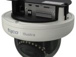 ExacqVision IPS02-D17-OI04 2MP IR mini-dome camera with 60 FPS, a varifocal lens, IP67, and IK10.