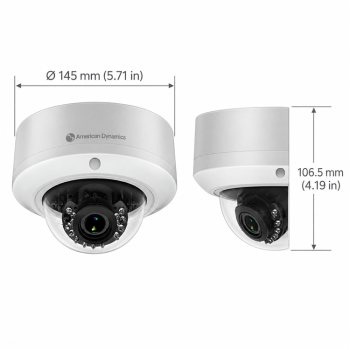 Illustra IFS02-D12-OIB4 dimensions 145 by 106.5 millimeters