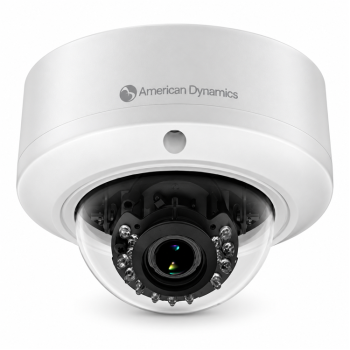 Illustra IFS02-D12-OIB4 PoE infrared dome camera front angle