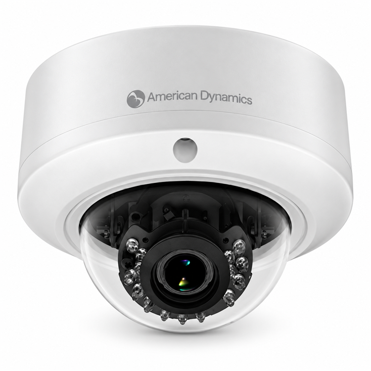 Illustra IFS02-D12-OIB4 PoE infrared dome camera front angle