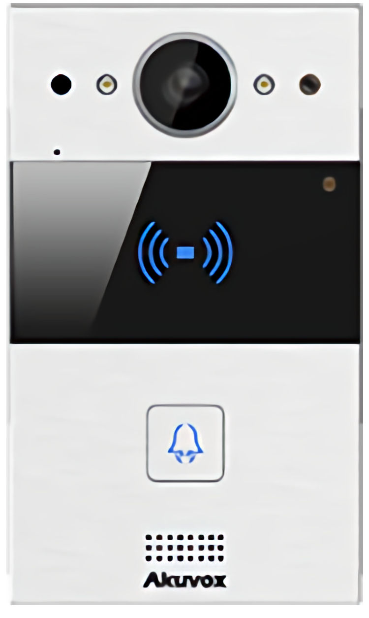 Palm-Size Doorphone. Almost the size of an iPhone XR, the Akuvox R20A is a SIP video doorphone specially designed for narrow spaces.