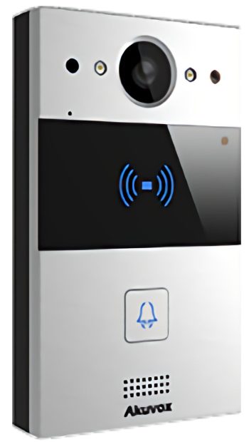 Palm-Size Doorphone. Almost the size of an iPhone XR, the Akuvox R20A is a SIP video doorphone specially designed for narrow space left view.