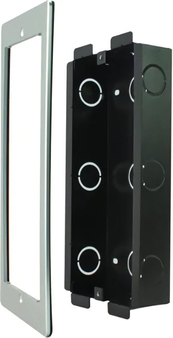 Akuvox R20K Flush Mount In-Wall Mounting Kit for Akuvox R20K Video Intercom Sliver Trim