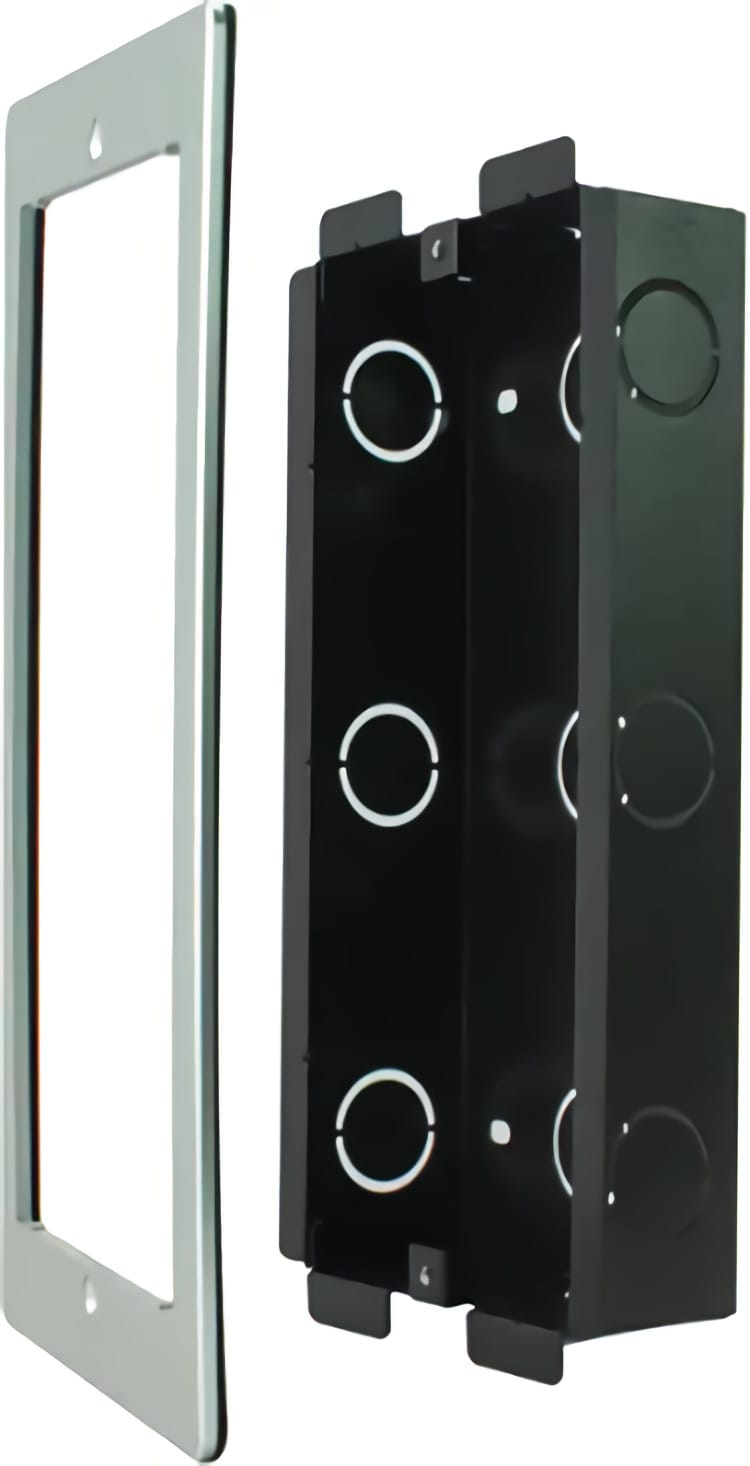 Akuvox R20K Flush Mount In-Wall Mounting Kit for Akuvox R20K Video Intercom Sliver Trim