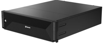 Upgrade your surveillance system with Hanwha Vision XRN-3220B4 8K NVR. With 32 channels, 520 Mbps recording, and AI search, it's a top choice for security Left View. Get yours now at Collsam!