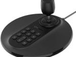 Effortlessly control your compatible PTZ cameras with Hanwha Vision SPC-2001 3D Joystick Controller. Connects via USB and features 12 buttons and a 3-axis joystick Side View. Available at Collsam Distribution.