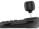 Effortlessly control your compatible PTZ cameras with Hanwha Vision SPC-2001 3D Joystick Controller. Connects via USB and features 12 buttons and a 3-axis joystick Side View. Available at Collsam Distribution.