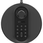 Effortlessly control your compatible PTZ cameras with Hanwha Vision SPC-2001 3D Joystick Controller. Connects via USB and features 12 buttons and a 3-axis joystick Top View. Available at Collsam Distribution.