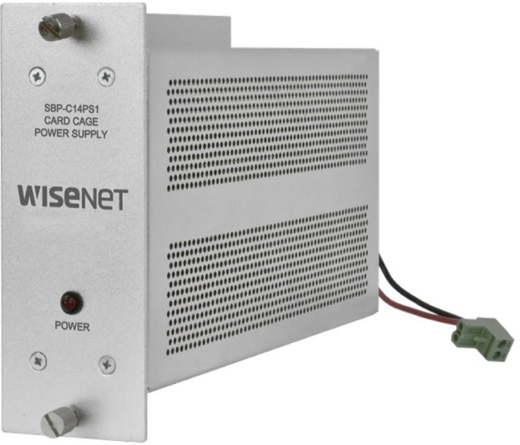 Upgrade your surveillance system with the Hanwha Vision SBP-C14PS1 power supply. Designed for centralized power management, it features automatic electronic current-limiting for enhanced reliability. Compatible with SBP-C14 rackmount card cages and various IP components. Don't let power interruptions slow you down - with a PoE power budget of 60 watts and safeguards against surges, maintenance is a breeze.