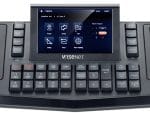 Hanwha Vision SPC-7000 control keyboard. Featuring a 5" touch display and responsive PTZ joystick, it's user-friendly and versatile Joystick position on left side. Get all your PTZ accessories from Collsam Distribution.