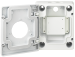 Hanwha Vision SBP-300NB installation box side view.