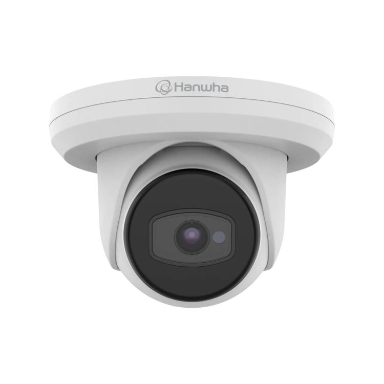 Hanwha ACE-8020R Wisenet Series 5MP Turret Camera with Day and Night Sensor and IP67, IK10 Protection, 3.6mm Fixed Focal Lens Front View