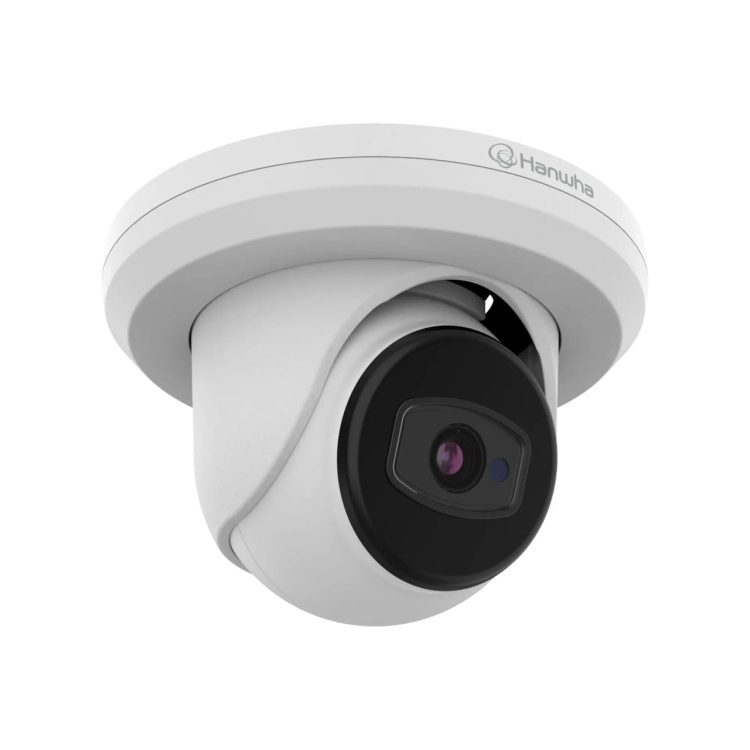 Hanwha ACE-8020R Wisenet Series 5MP Turret Camera with Day and Night Sensor and IP67, IK10 Protection, 3.6mm Fixed Focal Lens Left View
