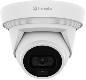 Hanwha QNE-C8013RL 5MP AI Dual Light Flateye Camera Front View