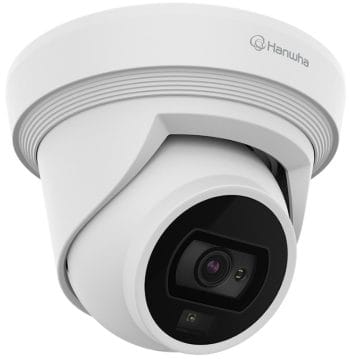 Hanwha QNE-C8013RL 5MP AI Dual Light Flateye Camera Left View