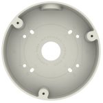 Enhance your surveillance system with Hanwha SBF-100B1 back box. Designed for Fisheye and Flateye cameras, in ivory. Compatible with SNF, PNF, XNF, and QNE SeriesFront View.