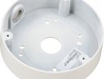 Enhance your surveillance system with Hanwha SBF-100B1 back box. Designed for Fisheye and Flateye cameras, in ivory. Compatible with SNF, PNF, XNF, and QNE Series Side View.