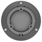 Securely install your Hanwha XNO-L6080R IR bullet camera with Hanwha's SBO-126B mounting back box. Durable gray aluminum construction for indoor and outdoor use Front View.