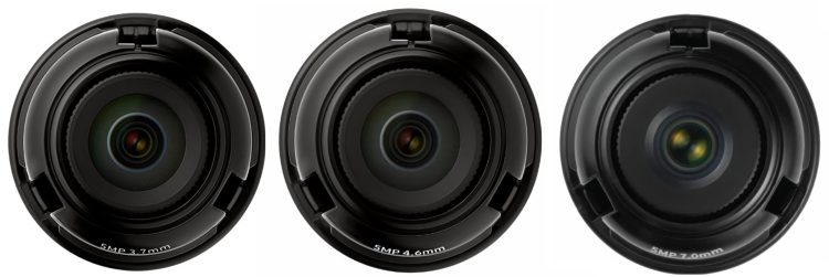 Hanwha SLA-5MxxxxD 3.7 mm, 4.6 mm, or 7.0 mm 5MP Lenses. Perfect for the PNM-9000VD camera, these lenses deliver top-notch image quality and adaptability for all your surveillance needs.