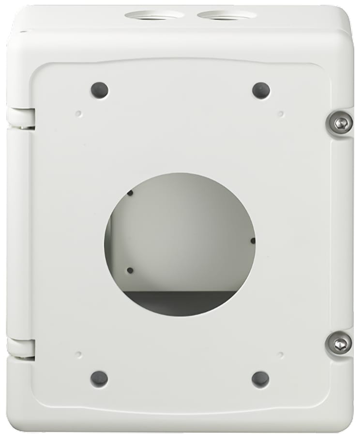 Upgrade your security system with the Hanwha Techwin SBP-300NBW installation Junction box. Durable, sleek, and IP66 rated for outdoor use. Compatible with various models. Shop now at Collsam Security.