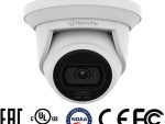 Hanwha Vision ANE-L7012L 4MP turret camera with full-color night vision, PoE, IP66/IK10, edge analytics, and wide-angle coverage.