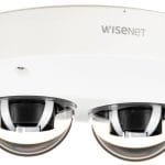 Hanwha Vision PNM-9000VD 10MP Outdoor Dual-Sensor Network Dome Camera (Lenses Sold Separately Available FV 3.7mm, 4.6mm or 7mm) Front View