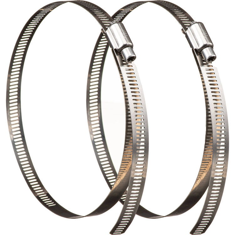 Hanwha Vision SBP-060S stainless-steel mount straps deliver durable, corrosion-resistant pole and wall security camera support. Designed to fit pole diameters ranging from a minimum of 80 mm to a maximum of 160 mm. Features a built-in TR30 mount screw size for easy tension adjustment and hardware compatibility.