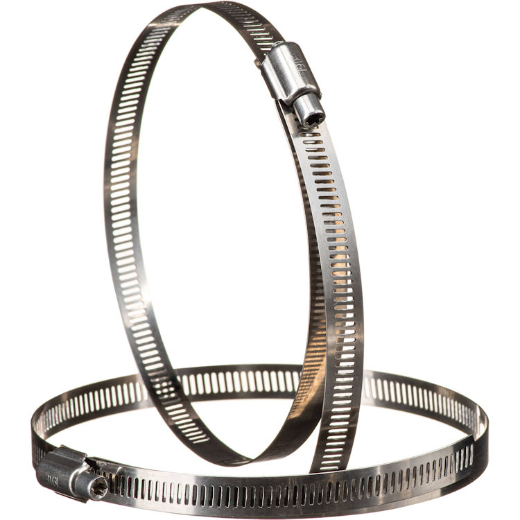Hanwha Vision SBP-060S stainless-steel mount straps deliver durable, corrosion-resistant pole and wall security camera support. Designed to fit pole diameters ranging from a minimum of 80 mm to a maximum of 160 mm. Features a built-in TR30 mount screw size for easy tension adjustment and hardware compatibility.