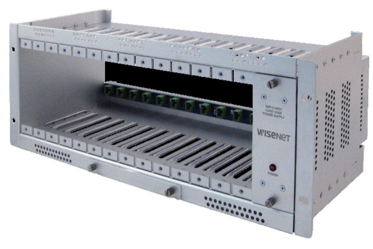 Upgrade your surveillance system with the Hanwha Vision SBP-C14 rack mount card cage. Features 14 slots, a modular power supply, and advanced protection.