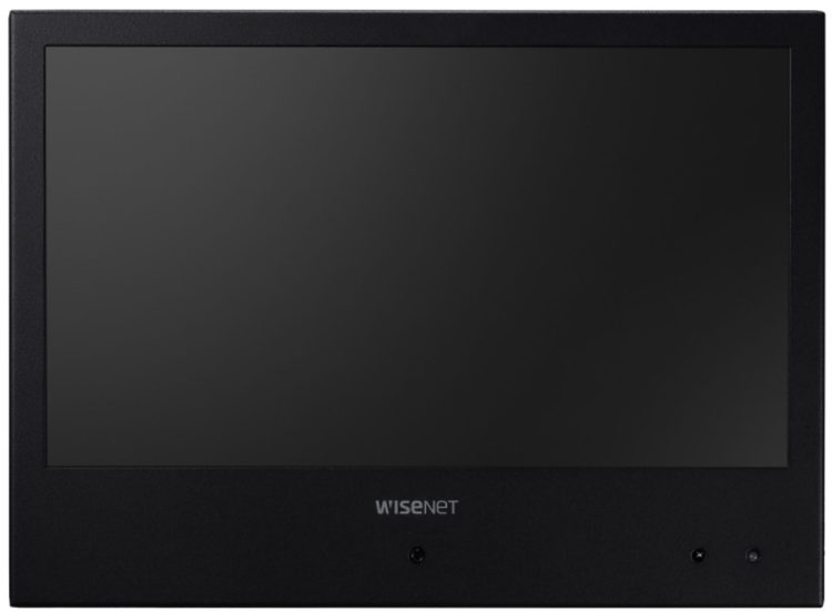 Enhance your surveillance system with the Hanwha Vision SMT-1030PV IP public view monitor. Featuring 1080p resolution, face detection display, and a built-in 2MP camera, this sleek black monitor is VESA mountable and offers advanced features like 150dB WDR and H.265 compression. Perfect for visual deterrence, it also includes a power supply or can be PoE+ powered for convenience. Upgrade your security today!