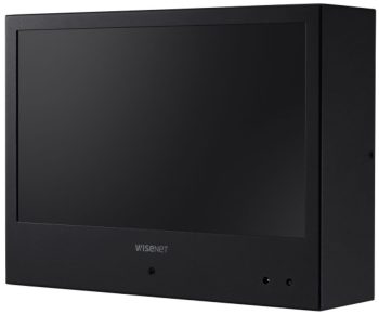 Enhance your surveillance system with the Hanwha Vision SMT-1030PV IP public view monitor. Featuring 1080p resolution, face detection display, and a built-in 2MP camera, this sleek black monitor is VESA mountable and offers advanced features like 150dB WDR and H.265 compression. Perfect for visual deterrence, it also includes a power supply or can be PoE+ powered for convenience. Upgrade your security today!