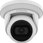 Hanwha Vision Wisenet ANE-L7012R 4MP outdoor IP camera with IR night vision, WDR, analytics, PoE, and NDAA compliance.