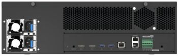 Upgrade your surveillance system with the Hanwha Vision XRN-6420DB4 8K NVR. With advanced features like AI search and dual display, it's the perfect choice for maximum storage capacity pf 160GB and reliable backup Back View. Trust Collsam Distribution for top-quality Hanwha Vision products.