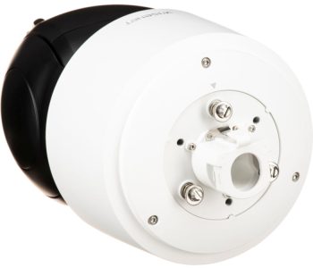 Hanwha XNP-9300RW PTZ network surveillance camera. Designed for tough environments offers advanced features for precise monitoring Back View.