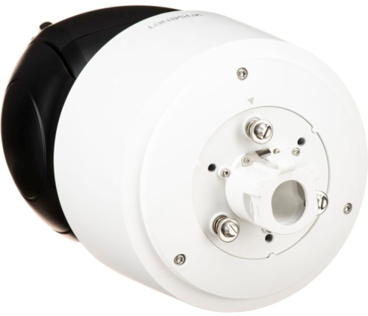 Hanwha XNP-9300RW PTZ network surveillance camera. Designed for tough environments offers advanced features for precise monitoring Back View.