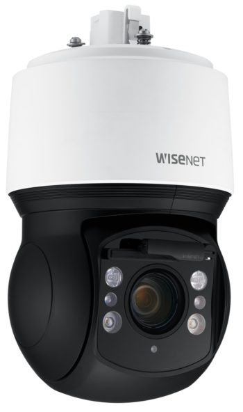 Hanwha XNP-9300RW PTZ network surveillance camera. Designed for tough environments offers advanced features for precise monitoring Right View.