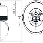 Hanwha XNP C7310R 4Megapixel motorized Varifocal lens PTZ Camera Perfect for Challenging Environments Dimensions