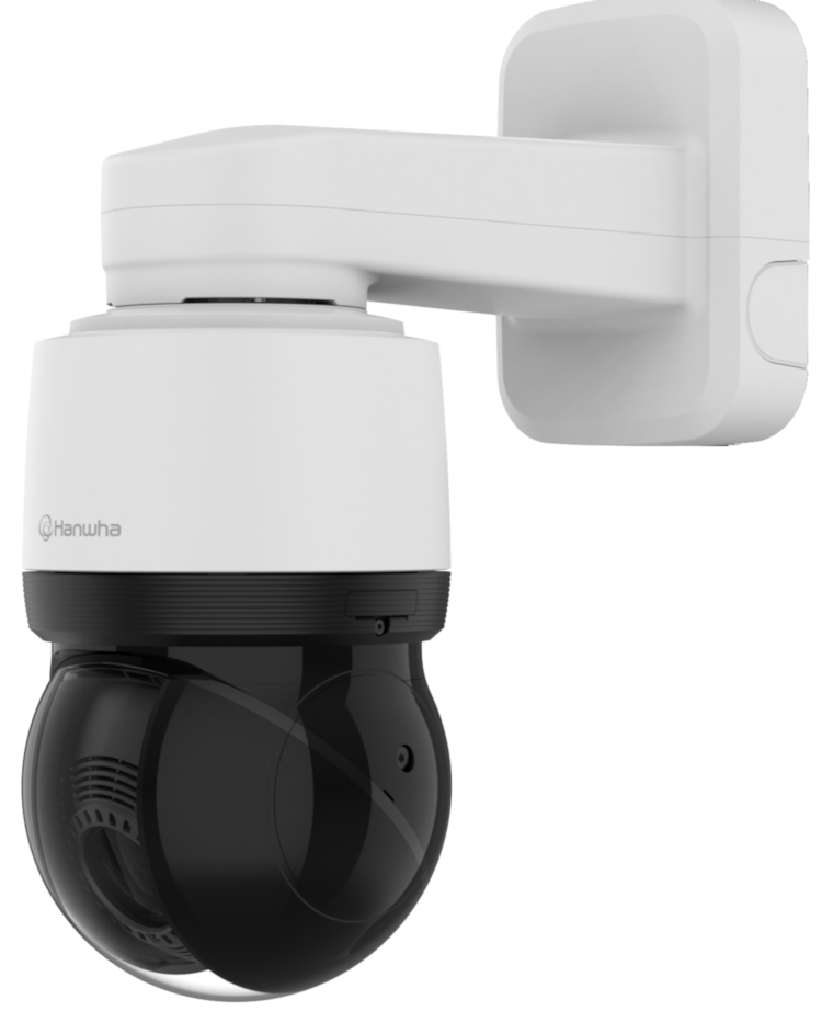 Hanwha XNP-C9253 4K 25x AI PTZ Network Camera. Featuring 8MP, pan/tilt/zoom, and AI analytics for ultimate surveillance Mounted.