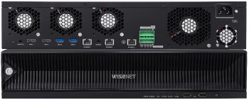 Hanwha XRN-3210RB2 8K NVR. With 32 channels, 80 TB storage, and advanced features like WiseStream technology and AI search, you'll have peace of mind knowing your property is secure.