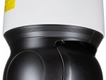 Hanwha XNP-C9303RW 8Megapixel 4K PTZ Camera. Featuring advanced AI technology and 30x optical zoom, it offers crystal clear UHD 4K resolution and reliable weather protection. Shop now at Collsam Security, your trusted Hanwha Vision Supplier Lens Side View.