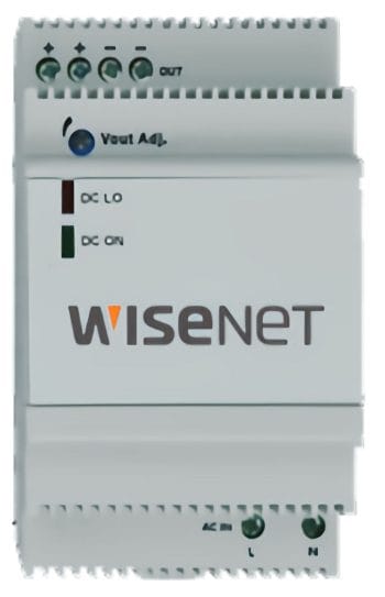 Get reliable power for your industrial products with the Hanwha PWR-DR12033. High efficiency, adjustable output, and DIN rail mounting.
