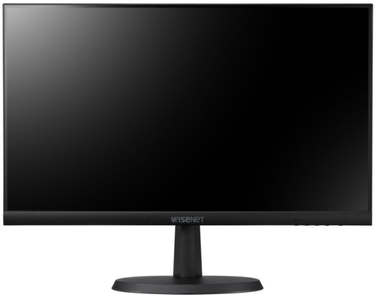 Hanwha SMT-2431, a 24-inch LED monitor with Full-HD resolution, 24/7 operation, and versatile input options.