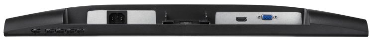 Hanwha SMT-2431, a 24-inch LED monitor with Full-HD resolution, 24/7 operation, and versatile input options Bottom View.