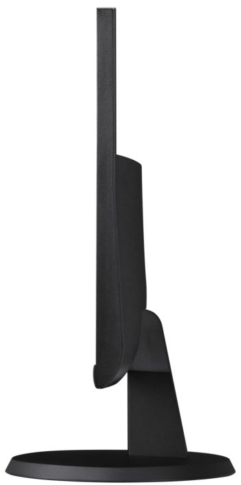 Hanwha SMT-2431, a 24-inch LED monitor with Full-HD resolution, 24/7 operation, and versatile input options Side View.