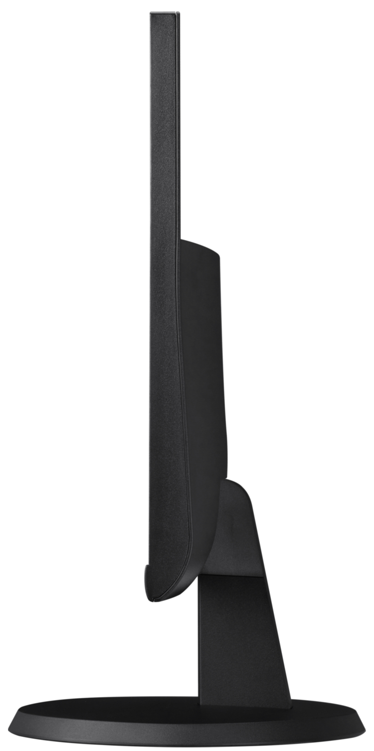 Hanwha SMT-2431, a 24-inch LED monitor with Full-HD resolution, 24/7 operation, and versatile input options Side View.