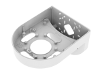Open mount interior showing camera screw positions and cable opening