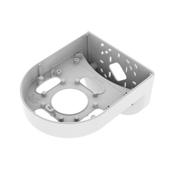 Open mount interior showing camera screw positions and cable opening